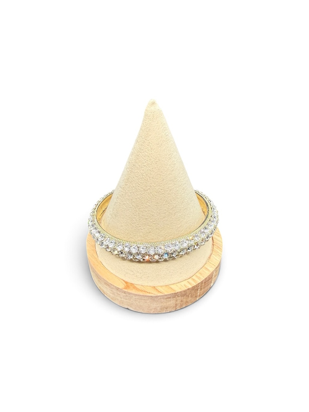 💛Gold-Tone Crystal Pavé Encrusted Bangle/EUC💛 - Picture 7 of 12